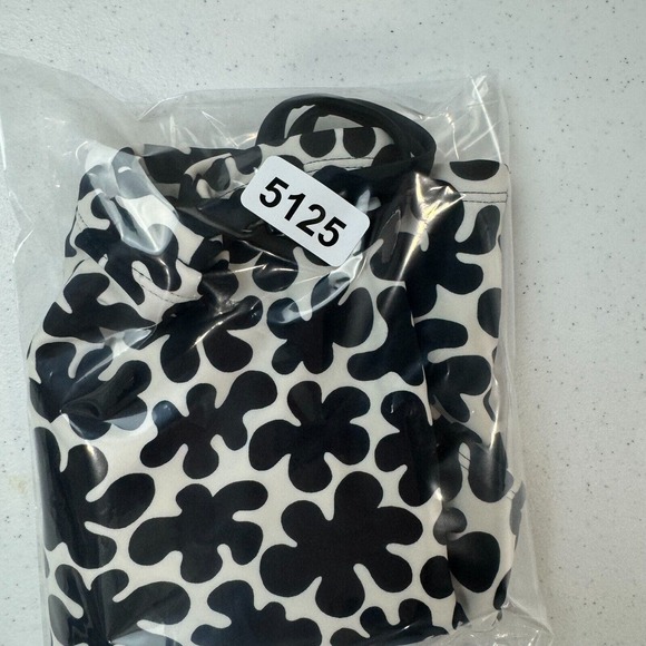 Marimekko Girls Tankini Swim Top Black/White Ink Blots Criss‎ Cross Back Target - Picture 5 of 5
